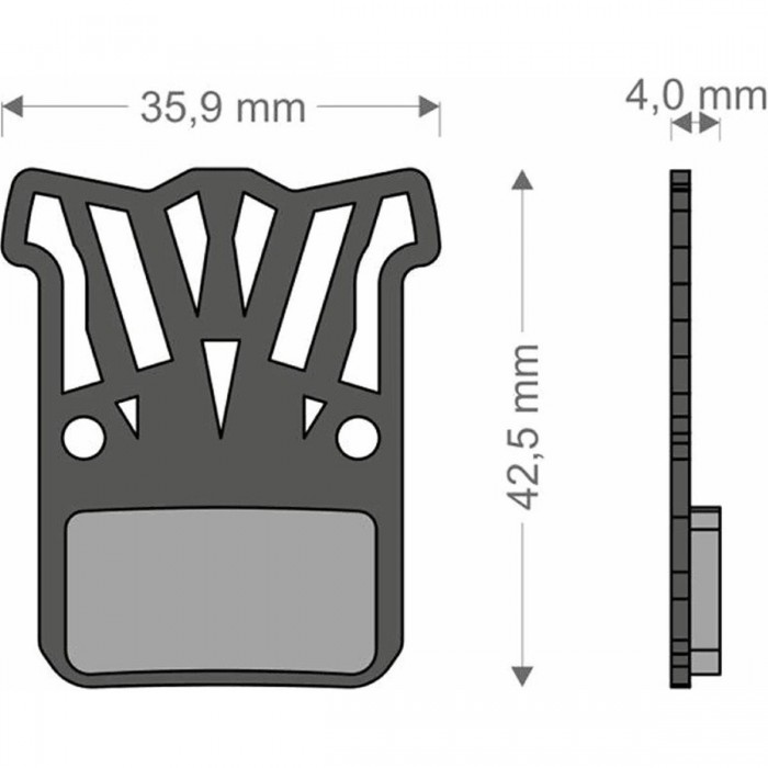 Lightech Brake Pads for SRAM HRD eTAP - Compatible with Level Ultimate & TL M - 1