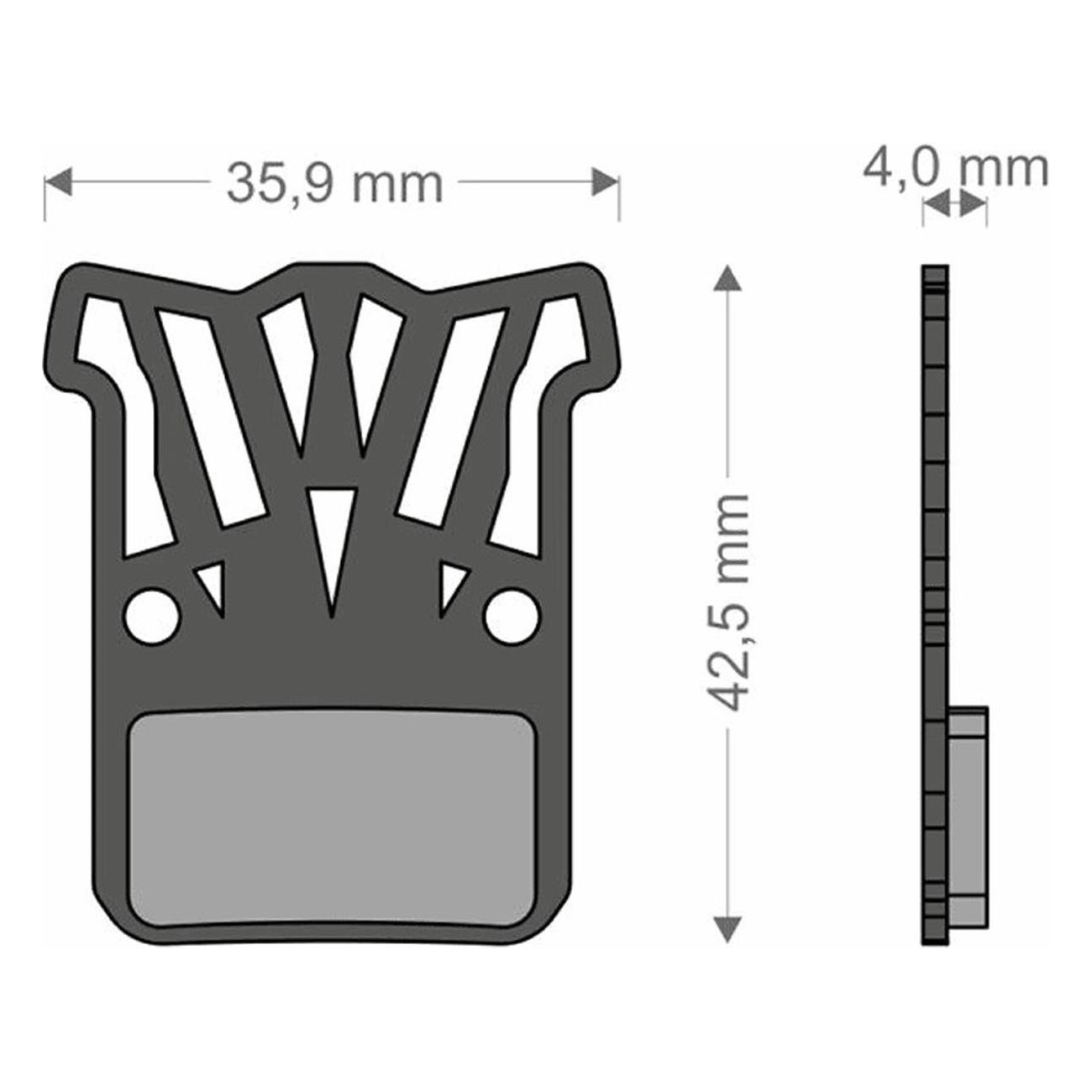 Plaquettes Lightech pour freins SRAM HRD eTAP - Compatibles Level Ultimate TL M - 1