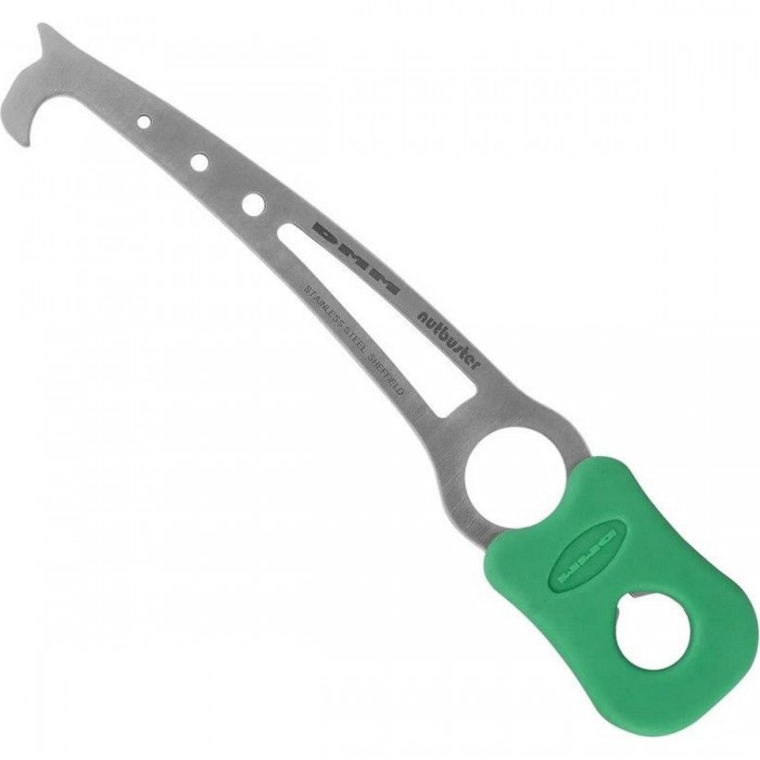 Green Nutbuster 57g: Essential Tool for Climbers with Rubber Grip, 17mm Wrench - 1