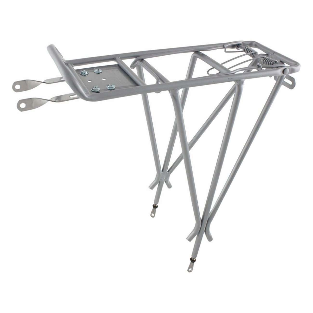 Verstellbarer O-Stand Adjust III Aluminium Gepäckträger für 26/28/29 Zoll, Silber, 25kg - 1