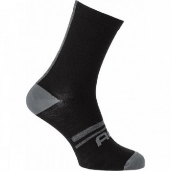 Calcetines Thermo Merino Negros S-M 19cm Sobre Tobillo de Lana Merino - 1