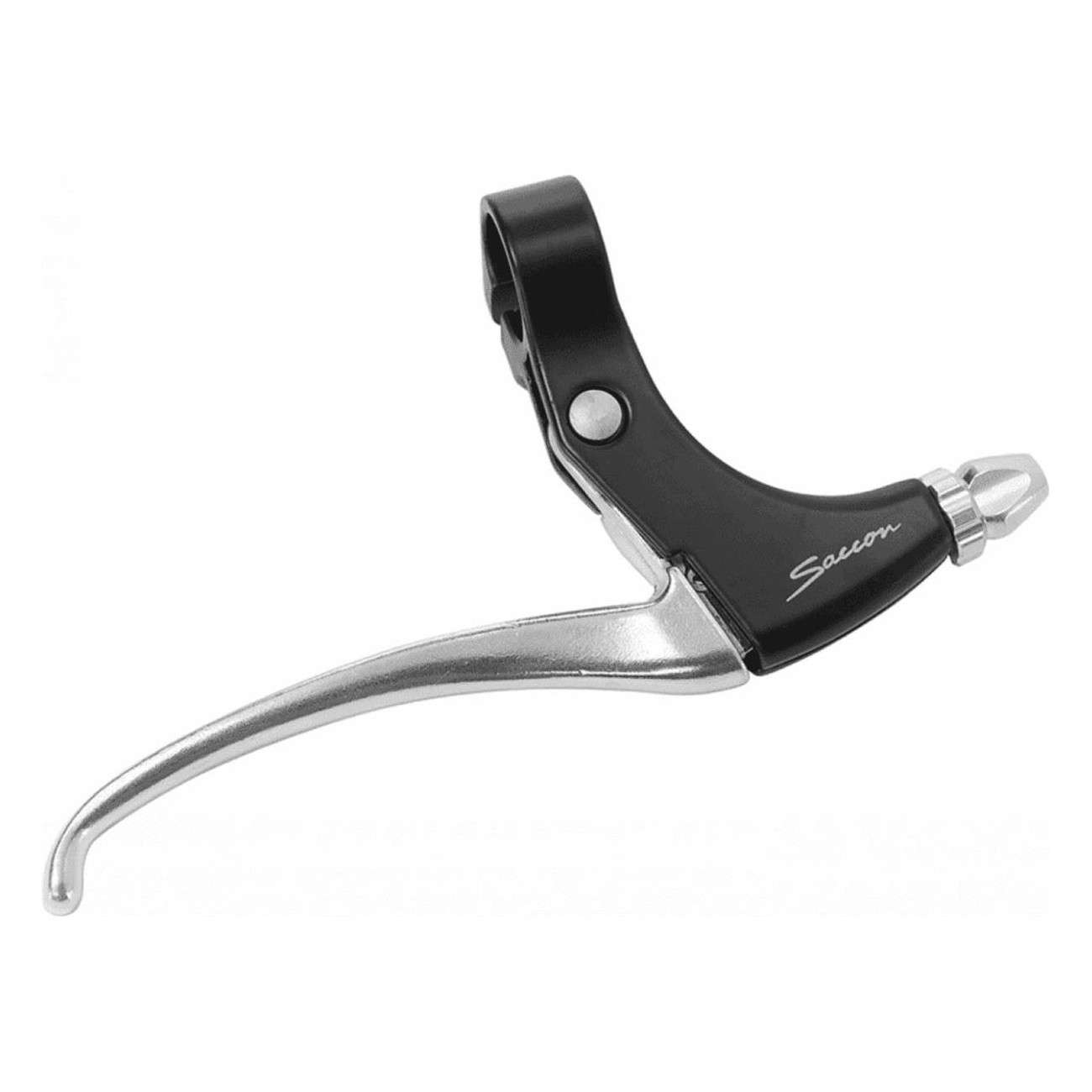 MTB Cantilever Brake Levers 4 Finger Black/Silver Aluminum for Mountain Bike - 1