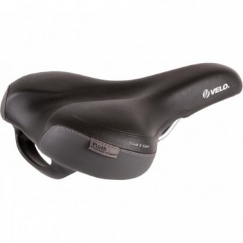 VELO Plush Tour E-Grip Sattel Herren 287x190 mm Schwarz mit Griff - 1