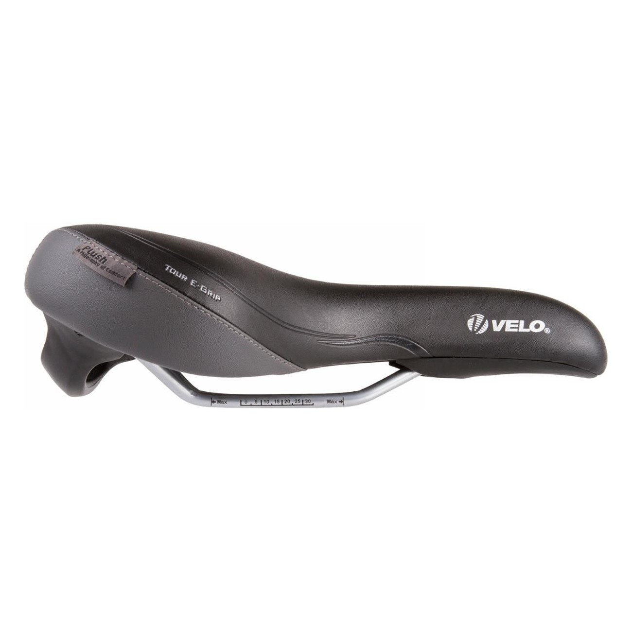 Selle VELO Plush Tour E-Grip Homme 287x190 mm Noire avec Poignée - 3