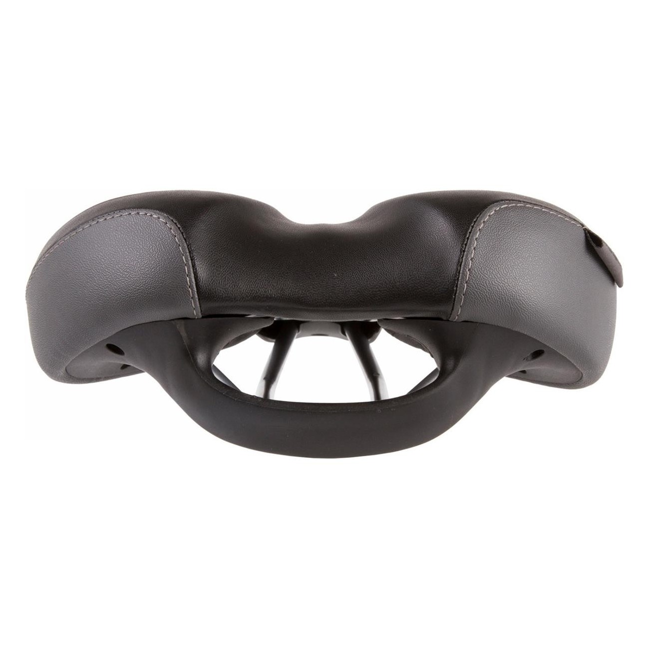 Selle VELO Plush Tour E-Grip Homme 287x190 mm Noire avec Poignée - 4