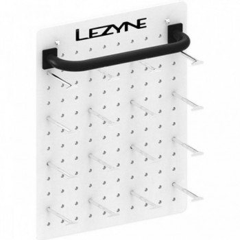 Lezyne Universal Slat Wall Pop: Espositore a LED con Barra e 16 Ganci in Alluminio da 150 mm - 1 - Altro - 4710582552656