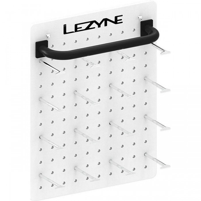 Lezyne Universal Slat Wall Pop: Support LED avec barre et 16 crochets en aluminium - 1