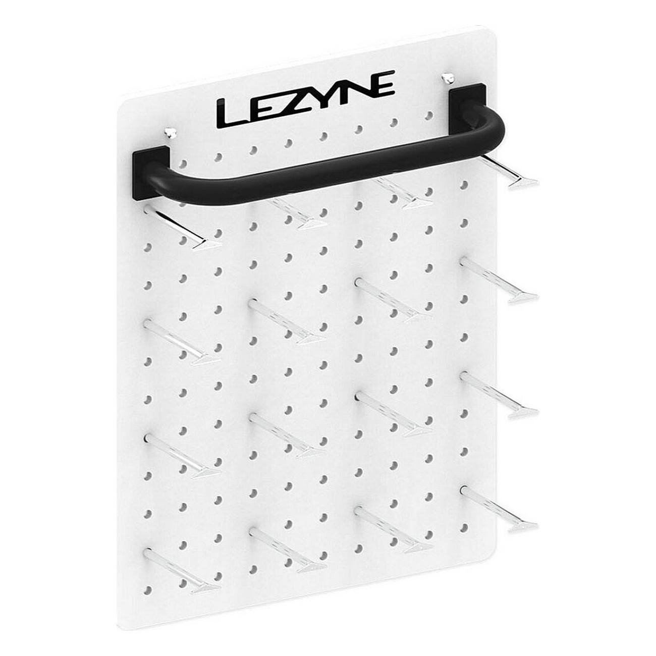 Lezyne Universal Slat Wall Pop: Espositore a LED con Barra e 16 Ganci in Alluminio da 150 mm - 1 - Altro - 4710582552656