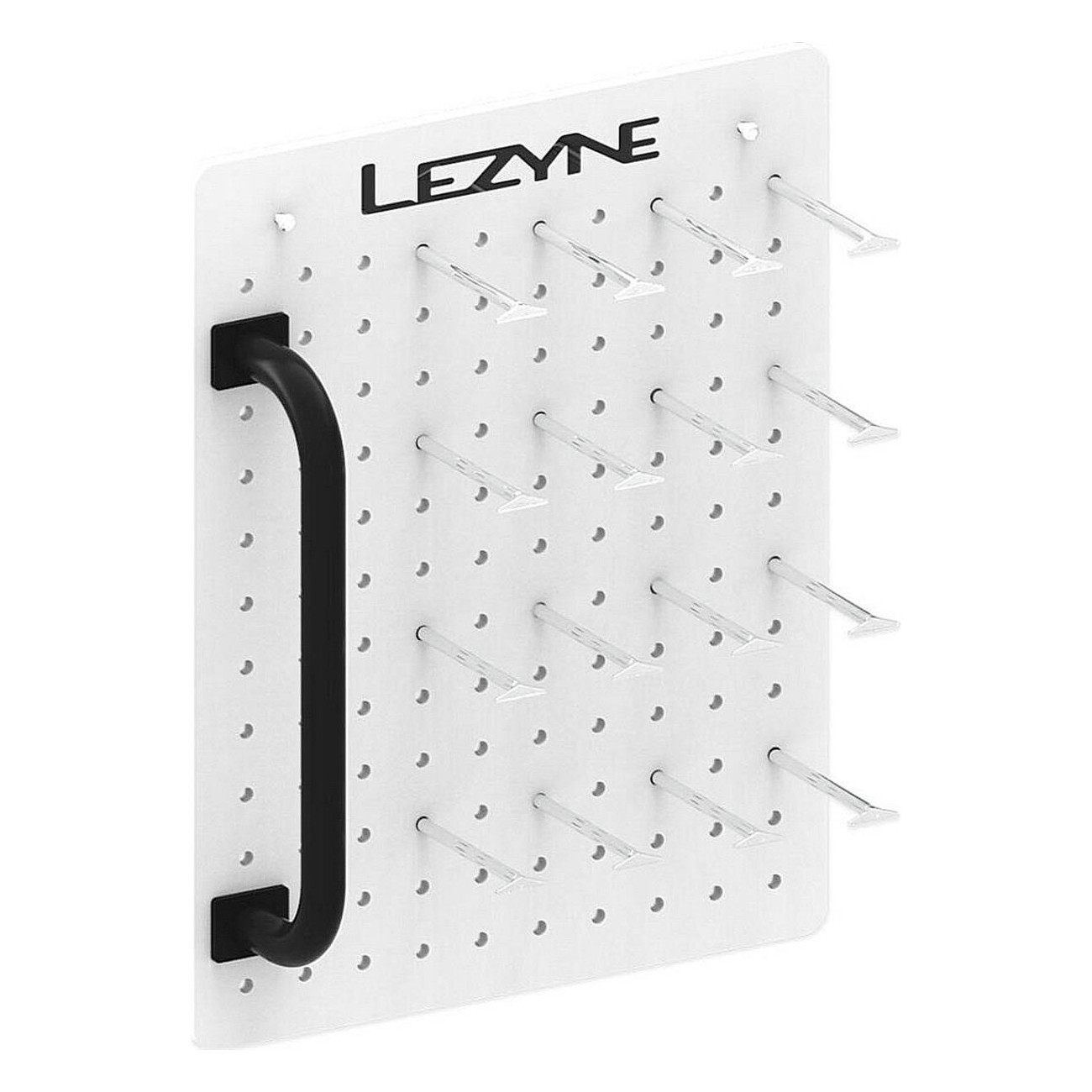 Lezyne Universal Slat Wall Pop: Espositore a LED con Barra e 16 Ganci in Alluminio da 150 mm - 3 - Altro - 4710582552656