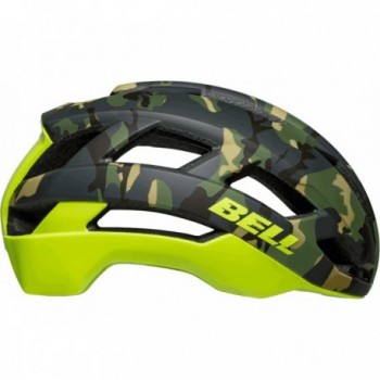 Falcon XR MIPS Camo/Yellow Helmet with LED Light, Size 58-62 cm - 1