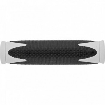 VELO Bicomponent Grips 130mm Black/White with Comfort and Shock Absorption - 1