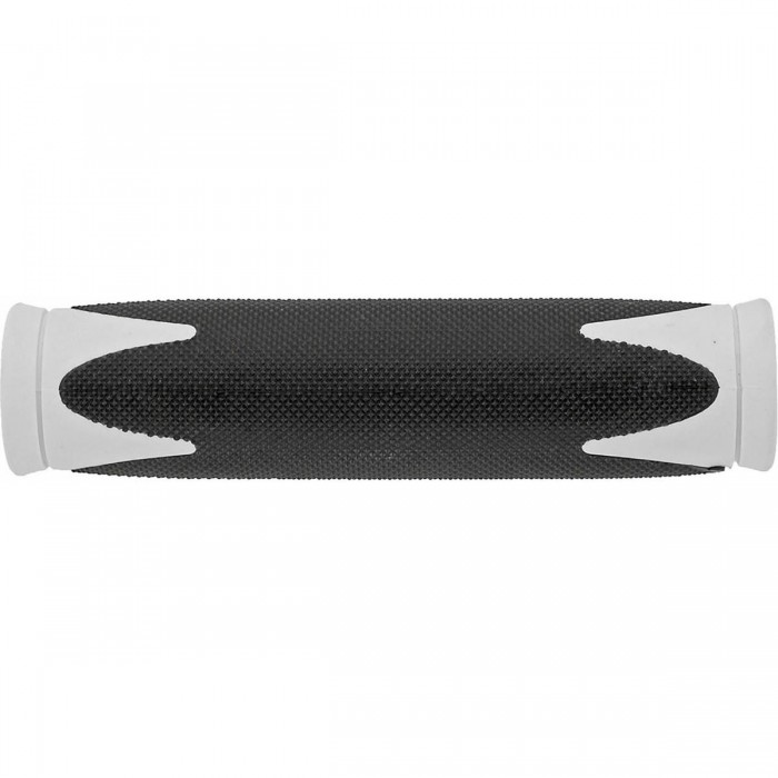 VELO Bicomponent Grips 130mm Black/White with Comfort and Shock Absorption - 1