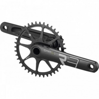 Samox 175mm Black Matte Aluminum Crankset 40T for Single Speed Bike - 1