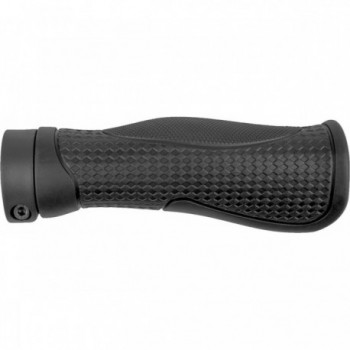 M-Wave 130mm Black EVA Foam Grips with Double Aluminum Fixing - 1