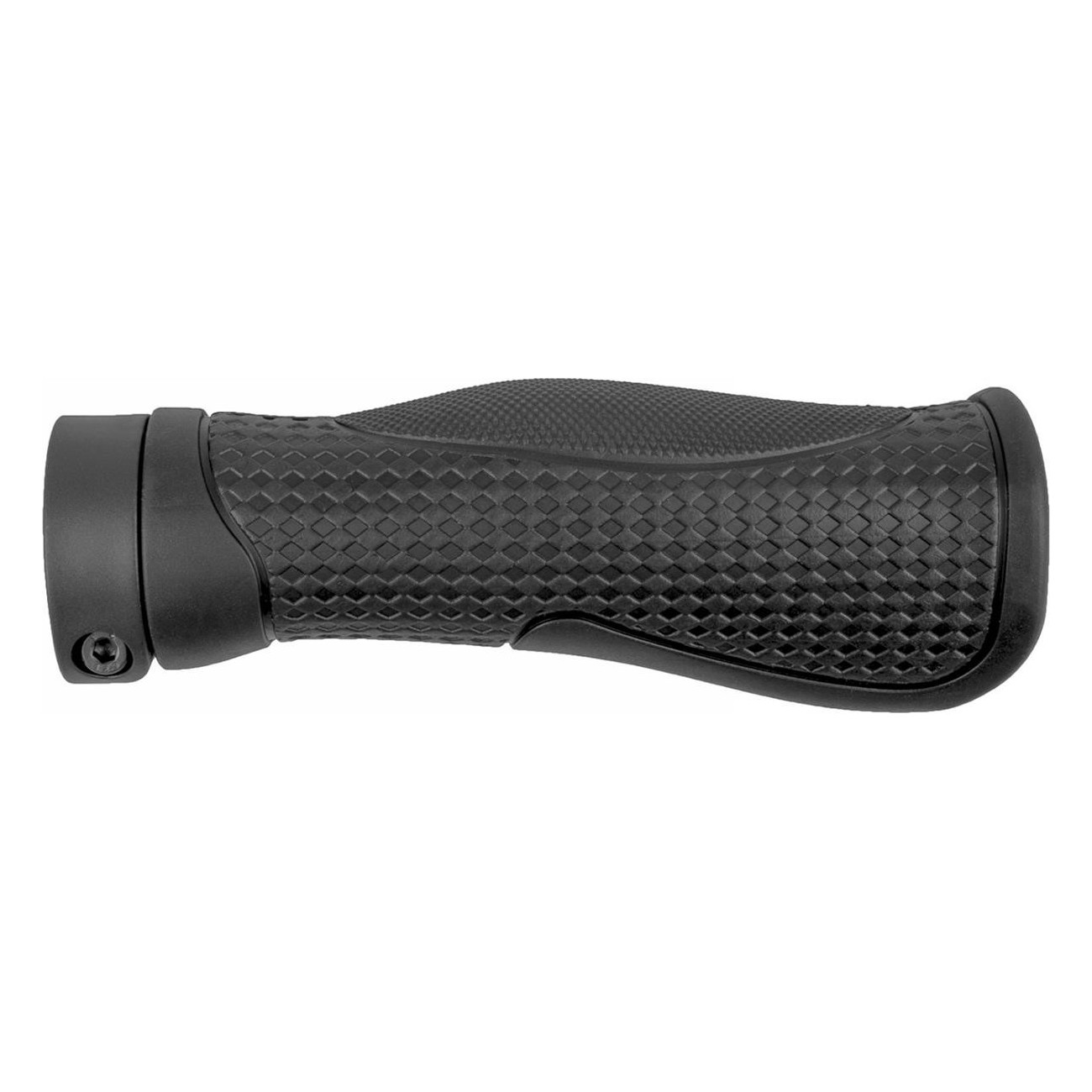 M-Wave 130mm Black EVA Foam Grips with Double Aluminum Fixing - 1