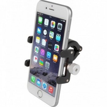 M-WAVE Universal Black Aluminum Smartphone Holder for Bicycle, Adjustable - 2