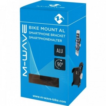 M-WAVE Universal Black Aluminum Smartphone Holder for Bicycle, Adjustable - 3