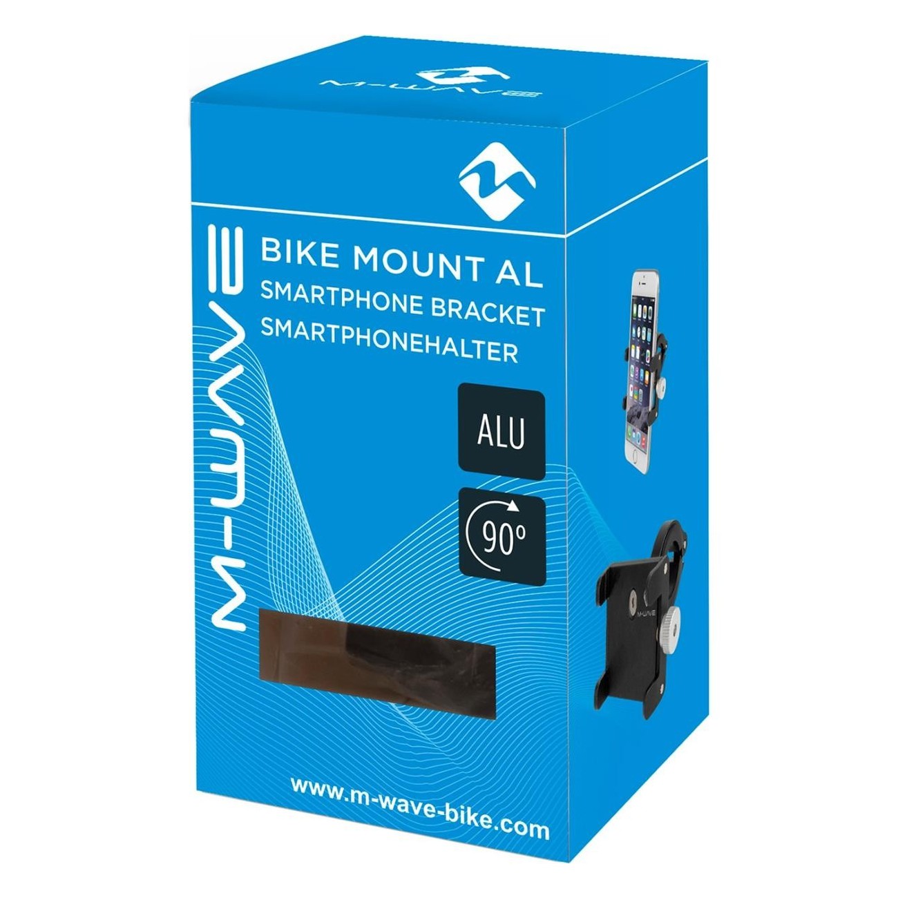 Support Universel pour Smartphone en Aluminium Noir M-WAVE pour Vélo - 3