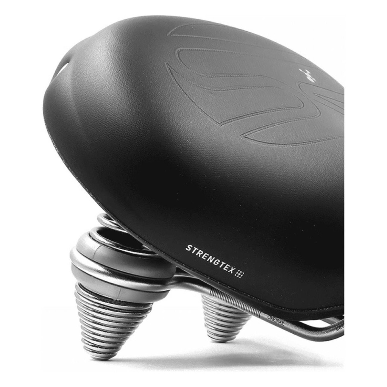 Royal Drifter Strengtex Relaxed Unisex Saddle Black 270x245 mm - Durable & Comfortable for Citybike and Trekking - 2