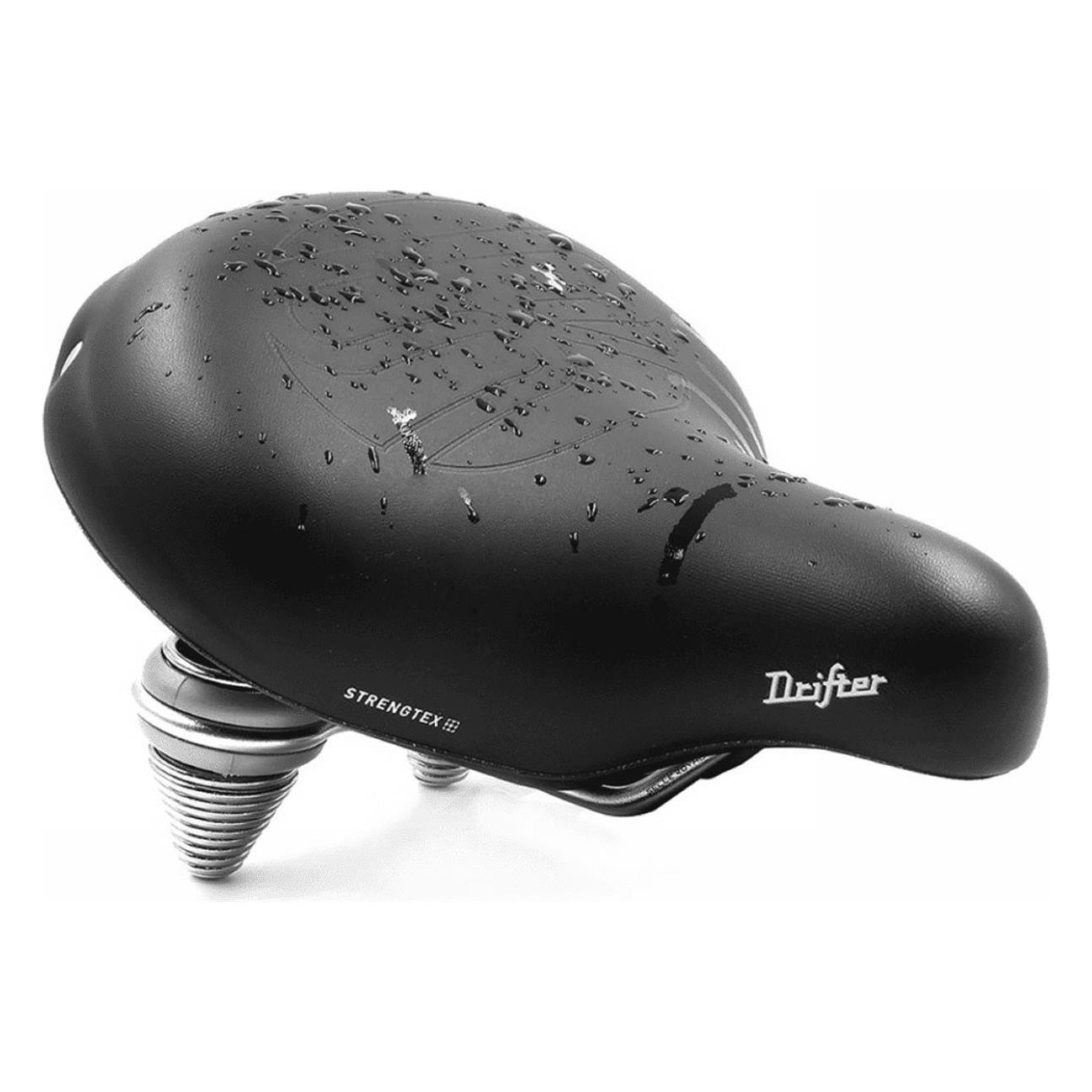 Royal Drifter Strengtex Relaxed Unisex Saddle Black 270x245 mm - Durable & Comfortable for Citybike and Trekking - 4