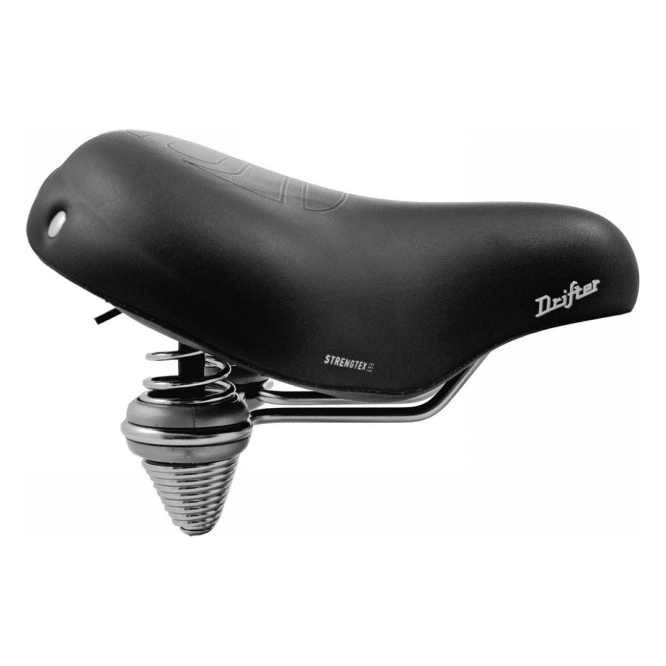 Royal Drifter Strengtex Relaxed Unisex Saddle Black 270x245 mm - Durable & Comfortable for Citybike and Trekking - 5