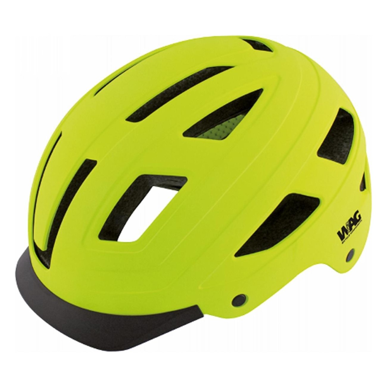 Casco Ciudad Amarillo Fluo 58-61cm para Uso Urbano, Certificado EN1078 - 1