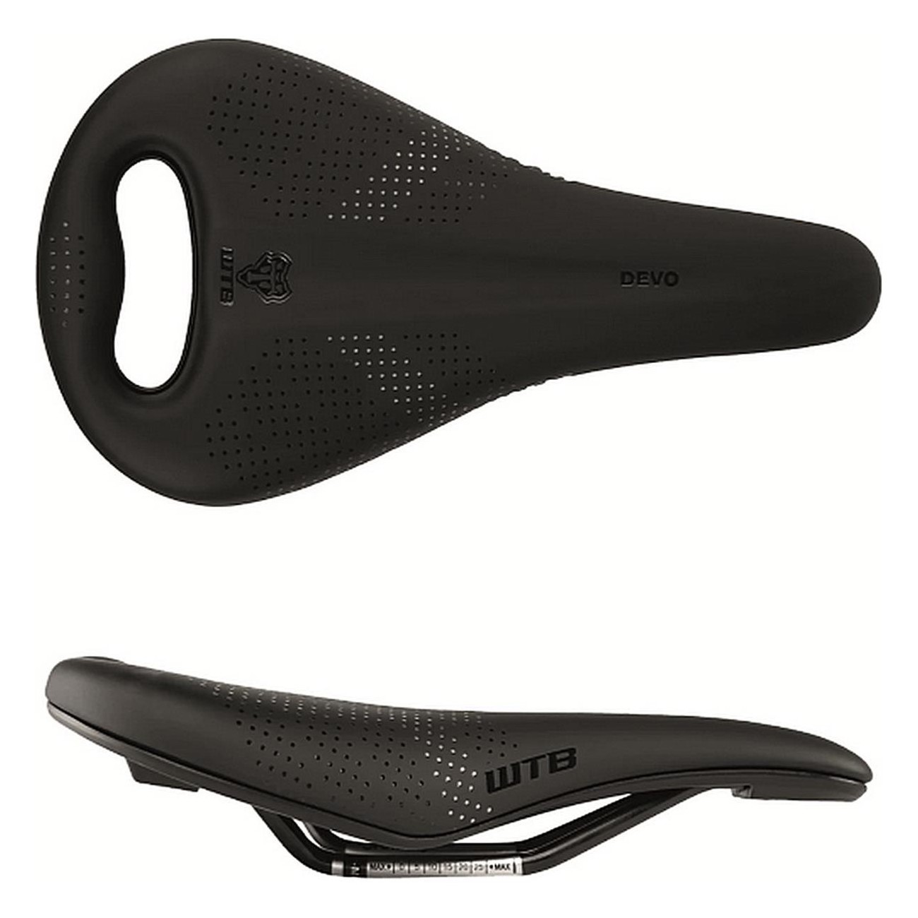 Devo Pickup Medium Saddle for E-Bike - Cr-Mo Black, Comfort & Stability - 1