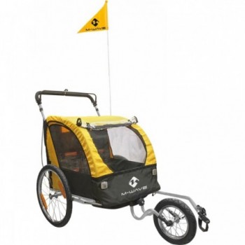 Remolque Plegable 3 en 1 M-Wave Stalwart Kid para Niños, Equipaje y Correr - 1