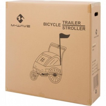 M-Wave Stalwart Kid 3-in-1 Folding Trailer for Kids, Luggage & Jogging - 2