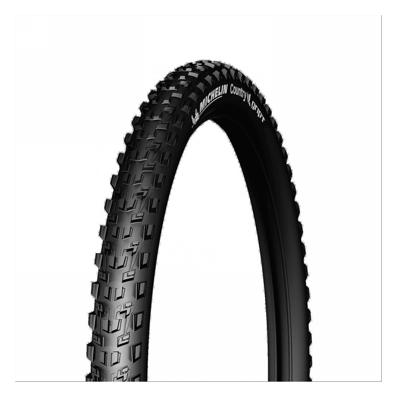 Pneu VTT 26x2.10 Country Grip'R Noir Rigide - Polyvalent et Résistant - 1