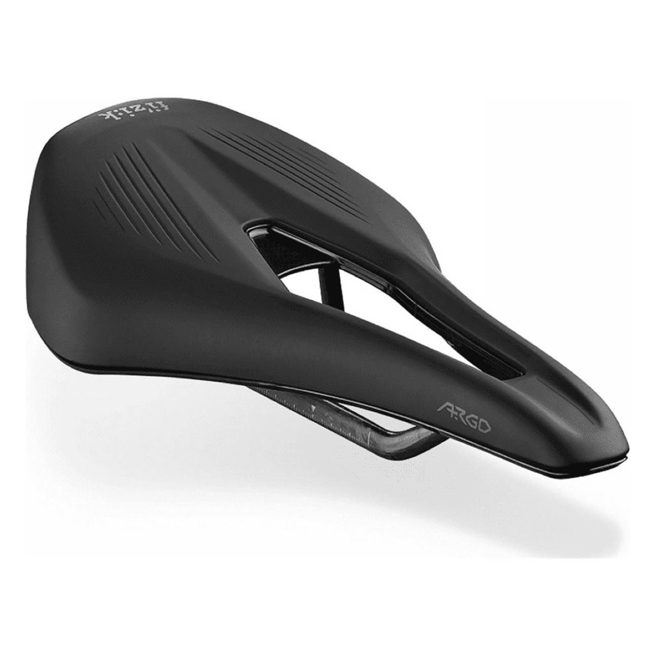 Sella Vento Argo R1 265x140 mm Nera per Bici da Corsa con Binario in Carbonio e Rivestimento Microtex - 2 - Selle - 802189048648