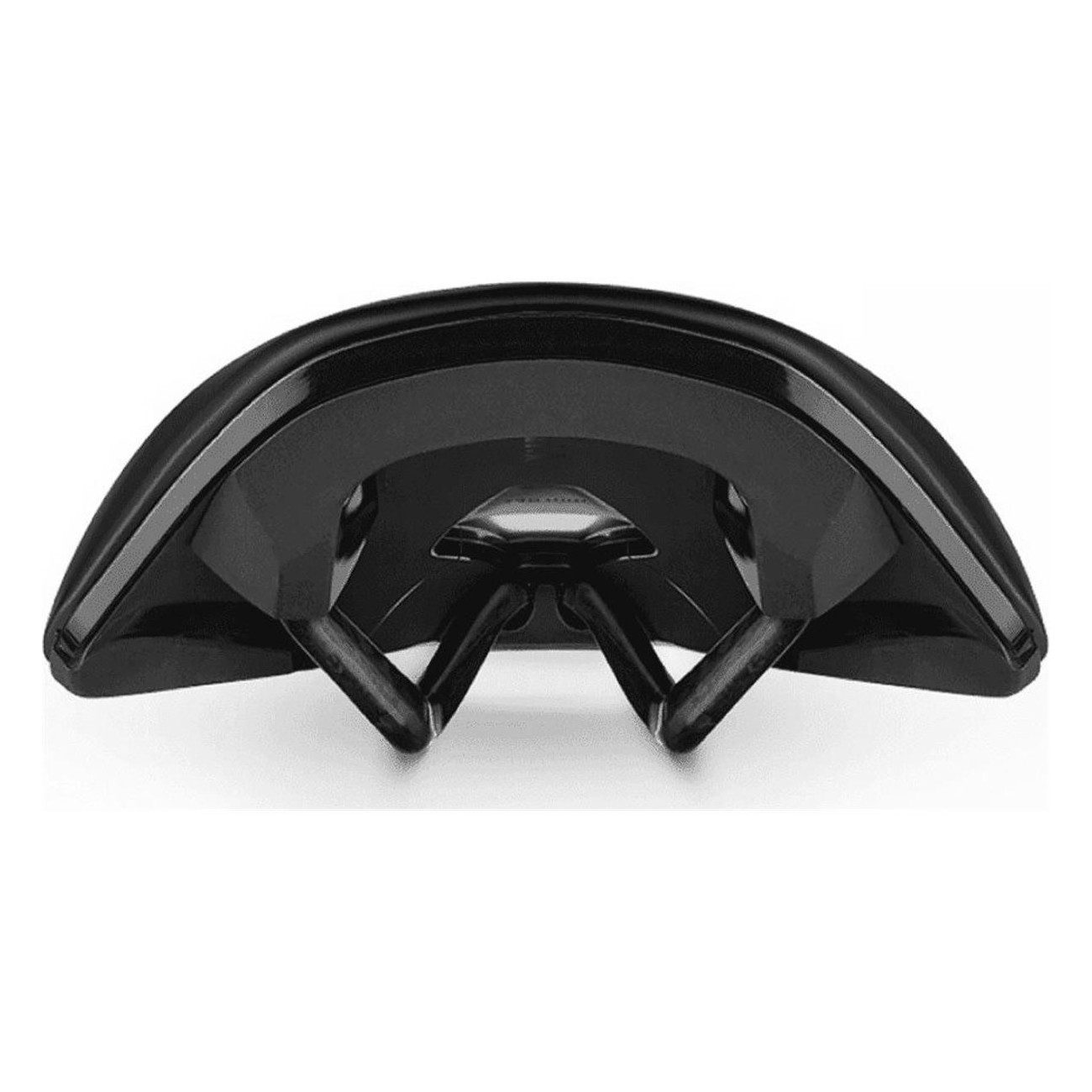 Sella Vento Argo R1 265x140 mm Nera per Bici da Corsa con Binario in Carbonio e Rivestimento Microtex - 4 - Selle - 802189048648