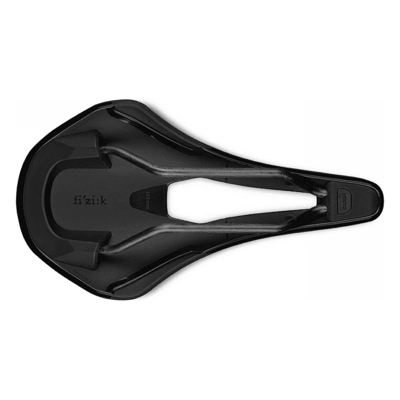 Vento Argo R1 Black Saddle 265x140 mm for Road Bike with Carbon Rail - 5