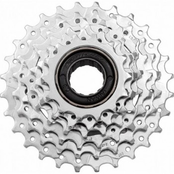 SUNRACE 6V Freewheel 14/24 Teeth in Silver Steel - 1