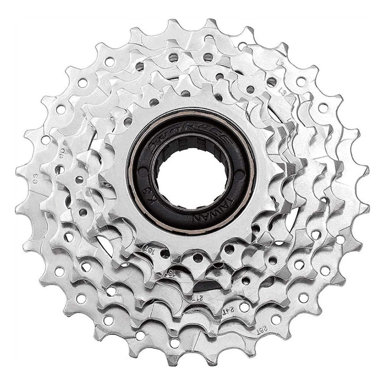 SUNRACE 6V Freewheel 14/24 Teeth in Silver Steel - 1