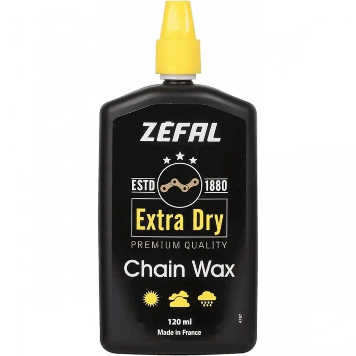 Zéfal Extra Dry Wax Kettenöl 120ml - Premium Wachs für Fahrräder, Schutz und Haltbarkeit - 1