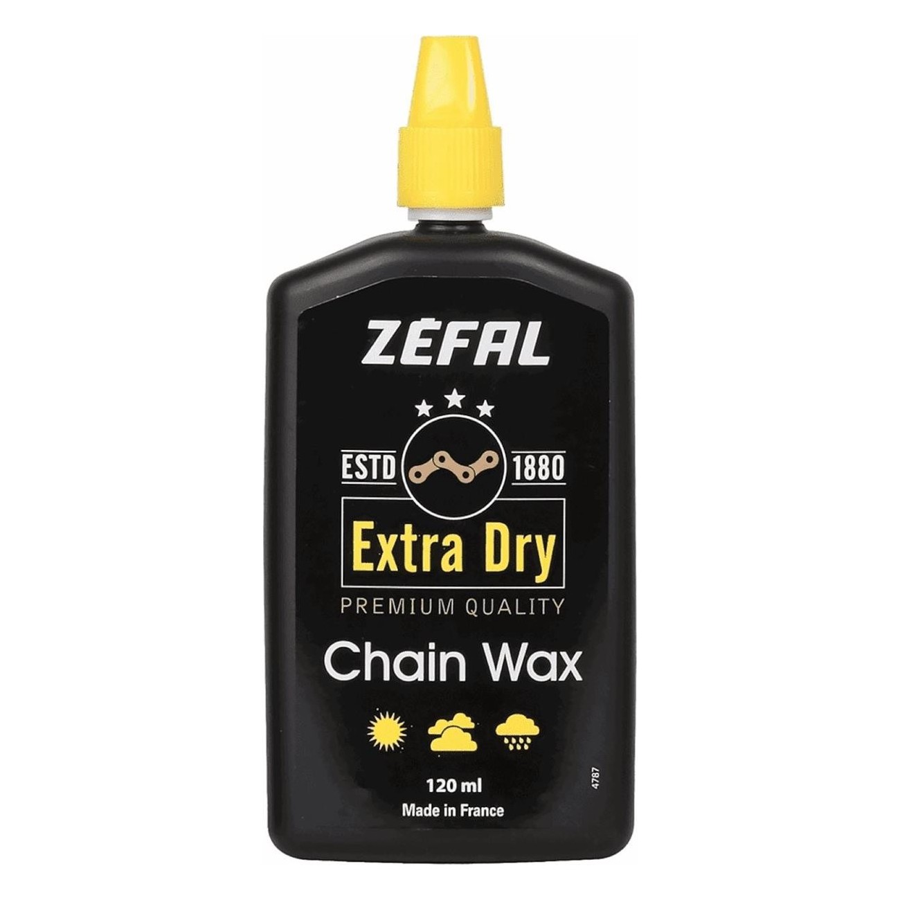 Zéfal Extra Dry Wax Kettenöl 120ml - Premium Wachs für Fahrräder, Schutz und Haltbarkeit - 1