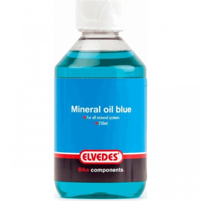 Aceite de frenos mineral azul Elvedes 250 ml para sistemas hidráulicos - 1