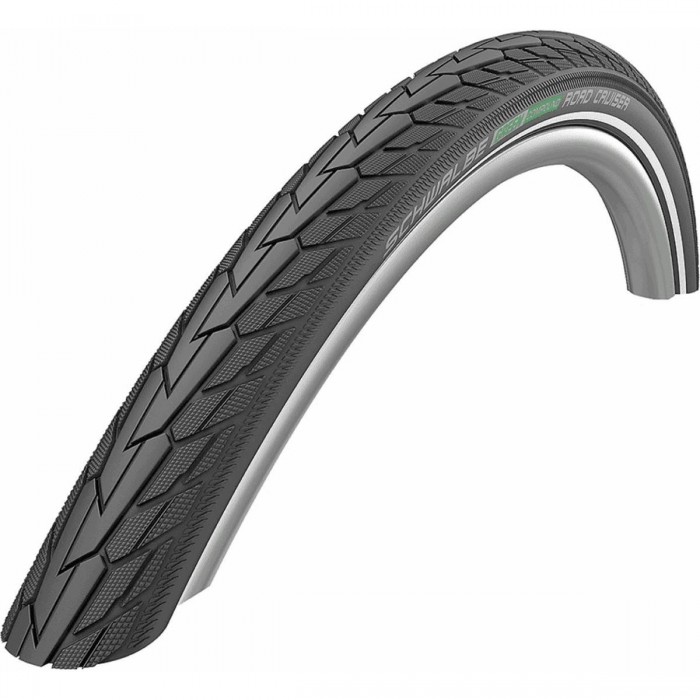 Road Cruiser Tire 28' 700x40 Black Hard for City Trekking with Green Compound - 1