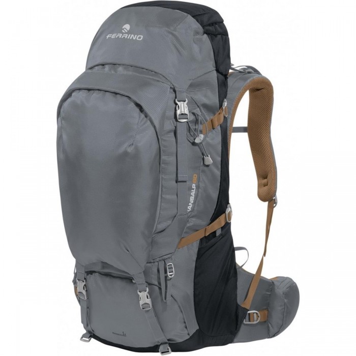 Sac à dos Transalp 60L Gris Foncé pour Trekking et Voyage - 1