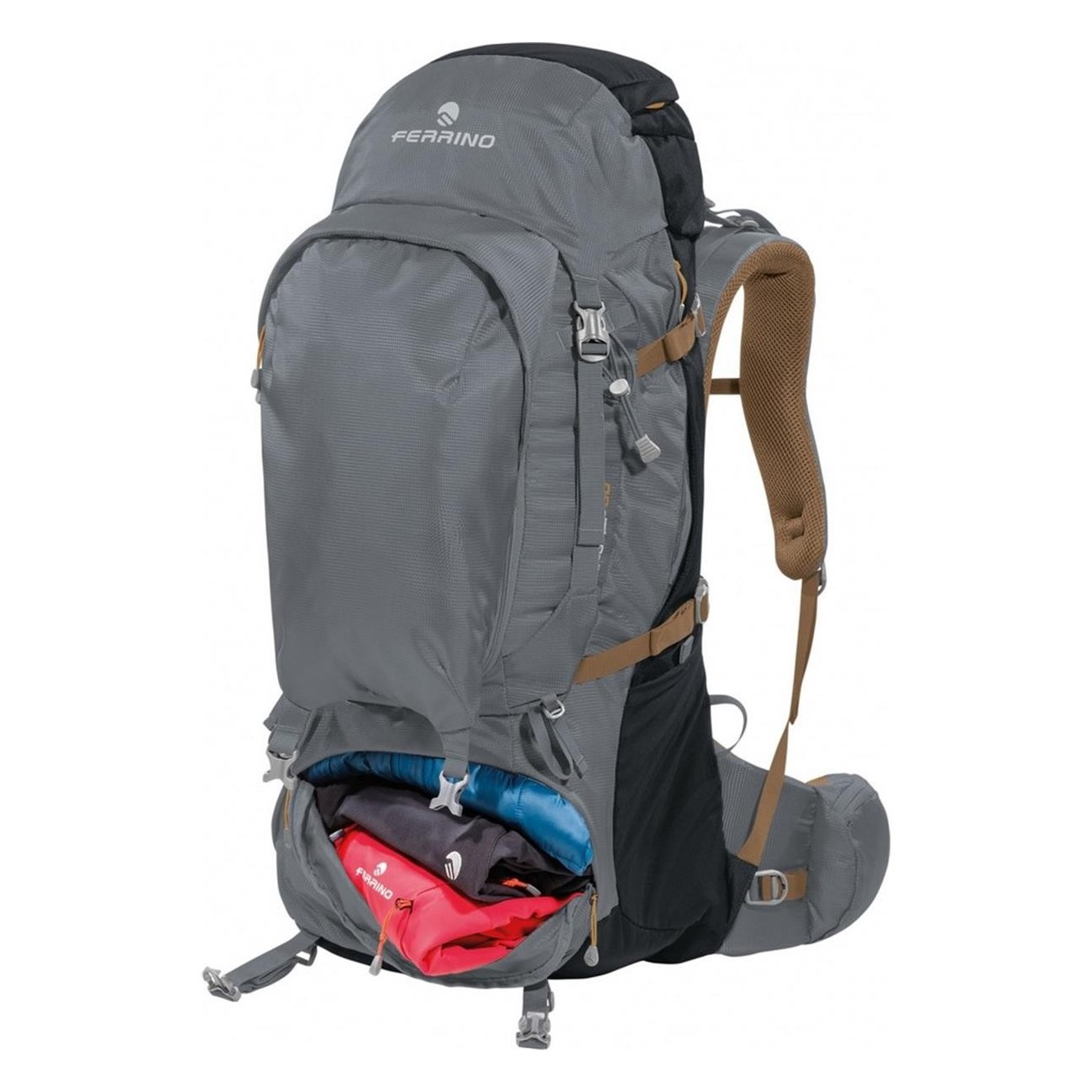 Sac à dos Transalp 60L Gris Foncé pour Trekking et Voyage - 4