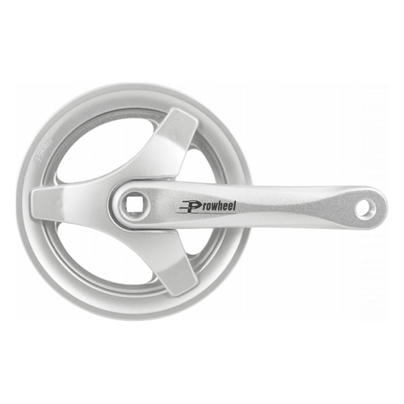 Aluminum Crankset 42T 170mm with Chain Guard for City Bike, 3 Arms - 1