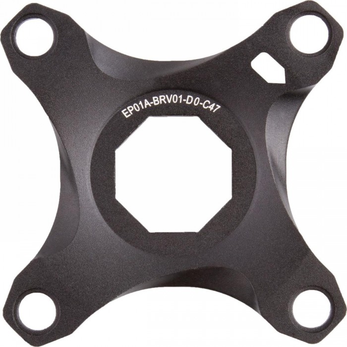 Black Anodized Aluminum Spider for Brose System, 45 mm Chain Line - 1