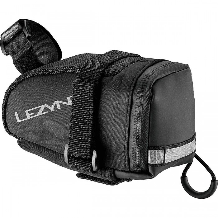 Lezyne Caddy Saddle Bag (M) Black with RAP14 Repair Kit & Tool - 1