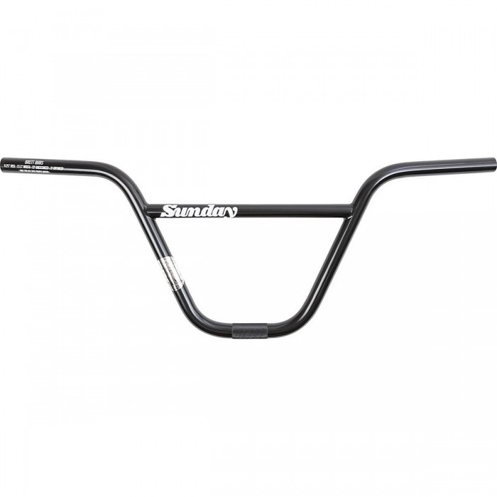 Sunday Bar Brett Silva 9.25' Black Rustproof Handlebar - Chromoly 4130 - 1