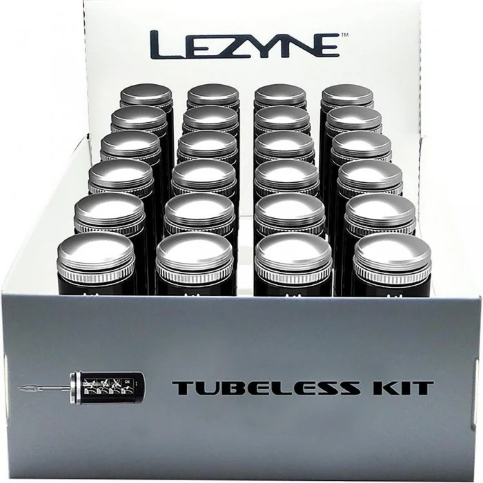 Kit de Reparación de Neumáticos Tubeless Lezyne 24 Piezas Negro - 1