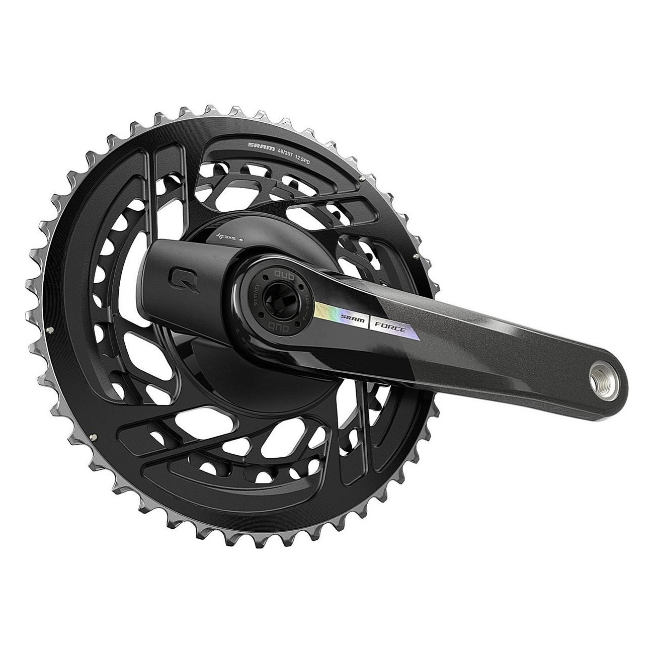 Guarnitura Sram Quarq Force AXS 48-35T DM 175mm con Misuratore di Potenza Integrato, Senza Movimento Centrale DUB - 1 - Guarnitu