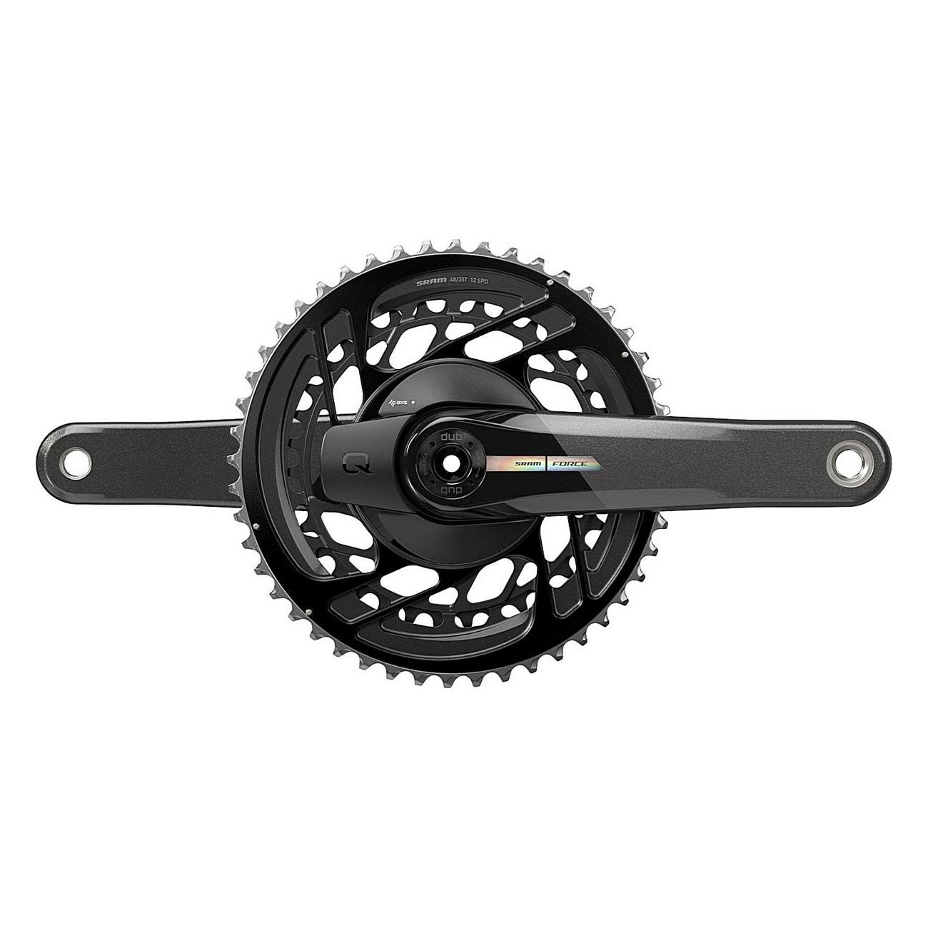 Guarnitura Sram Quarq Force AXS 48-35T DM 175mm con Misuratore di Potenza Integrato, Senza Movimento Centrale DUB - 2 - Guarnitu