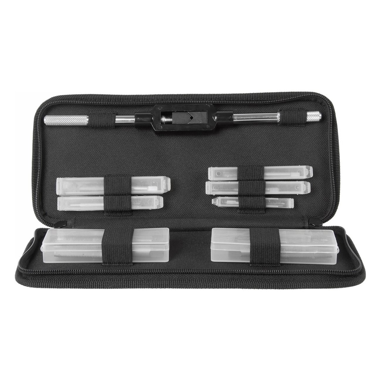 Set di Maschiatura M-Wave Cut 10 per Bicicletta con Borsa - Utensile Speciale per Filettature di Varie Dimensioni - 1 - Estratto