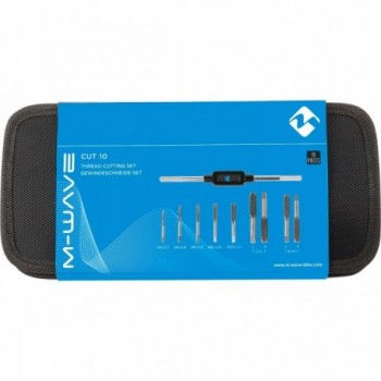 Set di Maschiatura M-Wave Cut 10 per Bicicletta con Borsa - Utensile Speciale per Filettature di Varie Dimensioni - 3 - Estratto